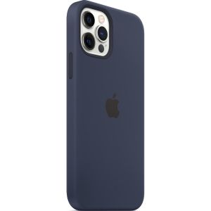 Apple Silicone Backcover MagSafe iPhone 12 (Pro) - Deep Navy
