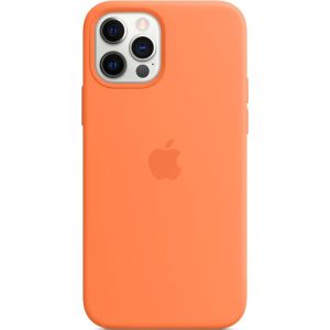 Apple Silicone Backcover MagSafe iPhone 12 (Pro) - Kumquat