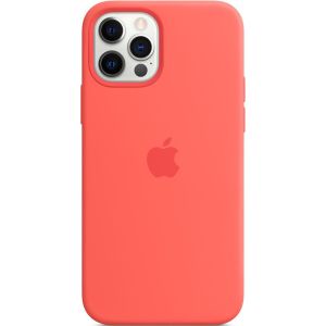 Apple Silicone Backcover MagSafe iPhone 12 (Pro) - Pink Citrus