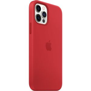 Apple Silicone Backcover MagSafe iPhone 12 (Pro) - Red