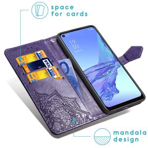 iMoshion Mandala Bookcase Oppo A53 / Oppo A53s  - Paars