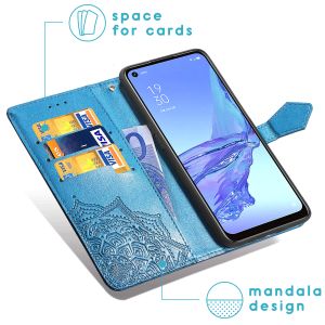 iMoshion Mandala Bookcase Oppo A53 / Oppo A53s  - Turquoise