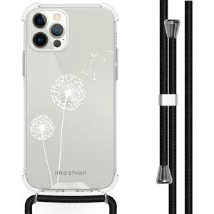 iMoshion Design hoesje met koord iPhone 12 (Pro) - Paardenbloem