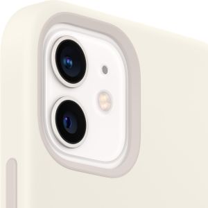 Apple Silicone Backcover MagSafe iPhone 12 Mini - White