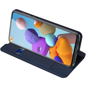 Dux Ducis Slim Softcase Bookcase Samsung Galaxy A21s - Donkerblauw