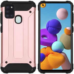 iMoshion Rugged Xtreme Backcover Samsung Galaxy A21s - Rosé Goud