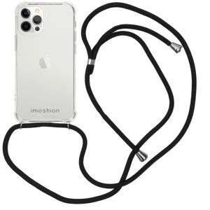 iMoshion Backcover met koord iPhone 12 Pro Max - Zwart