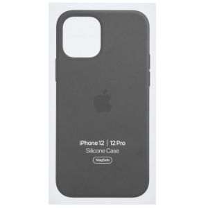 Apple Silicone Backcover MagSafe iPhone 12 (Pro) - Black