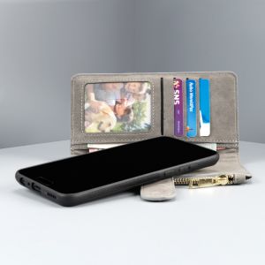 Luxe Portemonnee Samsung Galaxy A41 - Grijs