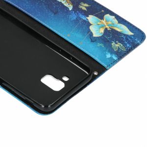 Design Softcase Bookcase Samsung Galaxy J6