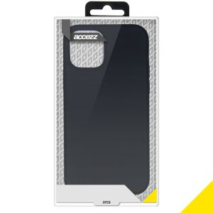 Accezz Liquid Silicone Backcover iPhone 12 Pro Max - Zwart