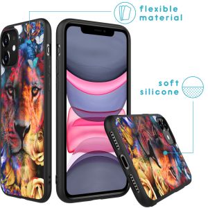 iMoshion Design hoesje iPhone 11 - Jungle - Leeuw