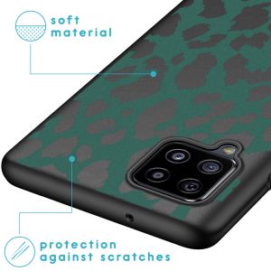 iMoshion Design hoesje Samsung Galaxy A42 - Luipaard - Groen / Zwart