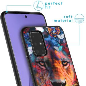 iMoshion Design hoesje Samsung Galaxy A51 - Jungle - Leeuw