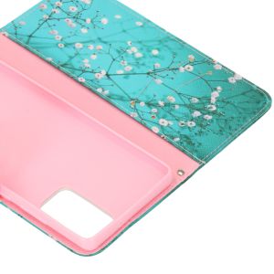Design Softcase Bookcase Samsung Galaxy Note 20 - Bloesem