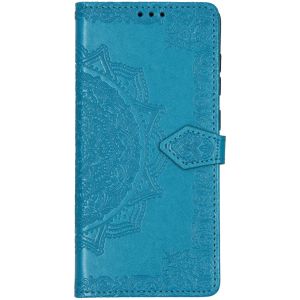 Mandala Bookcase Samsung Galaxy A71 - Turquoise