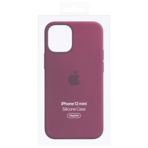 Apple Silicone Backcover MagSafe iPhone 12 Mini - Plum