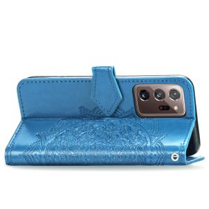 Mandala Bookcase Samsung Galaxy Note 20 Ultra - Turquoise
