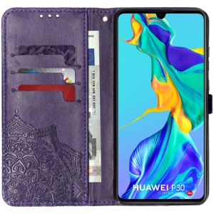 Mandala Bookcase Huawei P30 - Paars