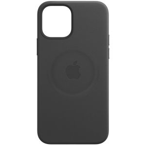 Apple Leather Backcover MagSafe iPhone 12 Pro Max - Black