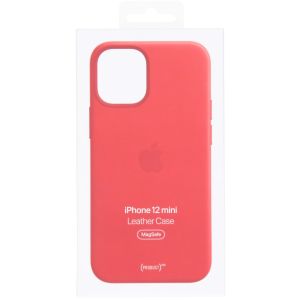 Apple Leather Backcover MagSafe iPhone 12 Mini - Red
