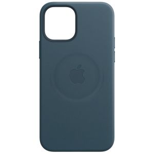 Apple Leather Backcover MagSafe iPhone 12 (Pro) - Baltic Blue