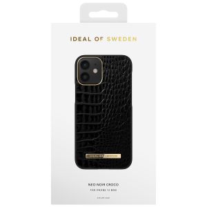 iDeal of Sweden Atelier Backcover iPhone 12 Mini - Nightfall Croco