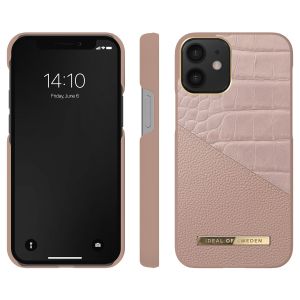 iDeal of Sweden Atelier Backcover iPhone 12 Mini - Rose Smoke Croco