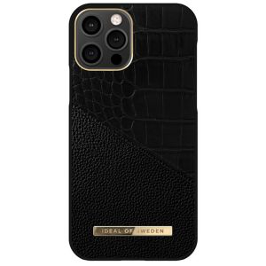 iDeal of Sweden Atelier Backcover iPhone 12 (Pro) - Nightfall Croco