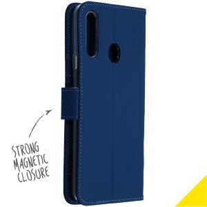 Accezz Wallet Softcase Bookcase Samsung Galaxy A20s - Donkerblauw