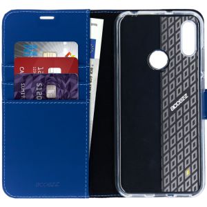 Accezz Wallet Softcase Bookcase Huawei Y6 (2019) - Donkerblauw