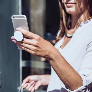 PopSockets Luxe PopGrip - Acetate Pearl White