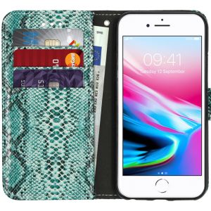 Slangenprint Bookcase iPhone SE (2022 / 2020) / 8 / 7 / 6(s)