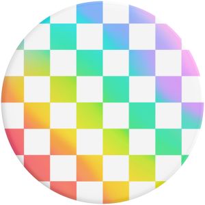PopSockets PopGrip - Afneembaar - Rainbow Checker