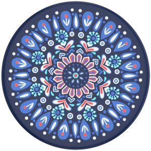 PopSockets PopGrip - Afneembaar - Butterfly Mandala Blue