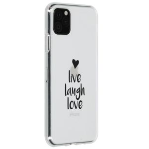 Design Backcover iPhone 11 Pro Max - Live Laugh Love