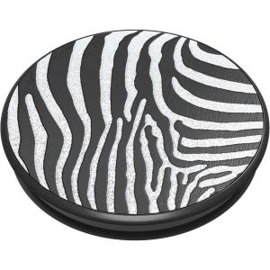 PopSockets Luxe PopGrip - Embossed Metal Zebra