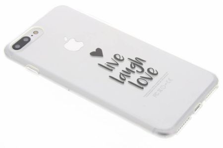 Design Backcover iPhone 8 Plus / 7 Plus - Live Laugh Love