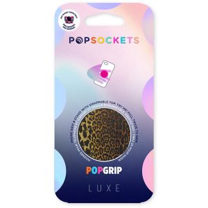 PopSockets Luxe PopGrip - Embossed Metal Leopard