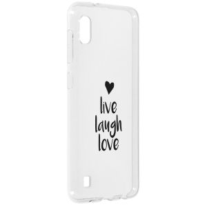 Design Backcover Samsung Galaxy A10 - Live Laugh Love
