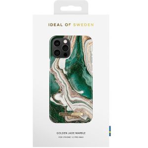 iDeal of Sweden Fashion Backcover iPhone 12 Pro Max - Golden Jade Marble