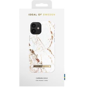 iDeal of Sweden Fashion Backcover iPhone 12 Mini - Carrara Gold
