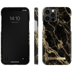 iDeal of Sweden Fashion Backcover iPhone 12 (Pro) - Golden Smoke Marble
