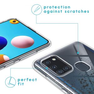 iMoshion Design hoesje Samsung Galaxy A21s - Spetters - Zwart