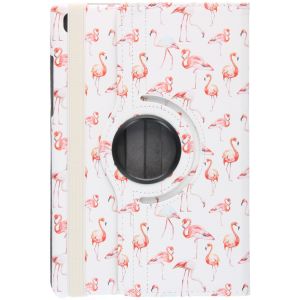 360° Draaibare Design Bookcase Galaxy Tab A7 - Flamingo