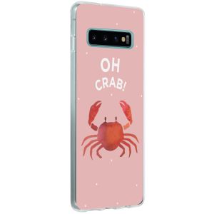 Design Backcover Samsung Galaxy S10 Plus - Oh Crab