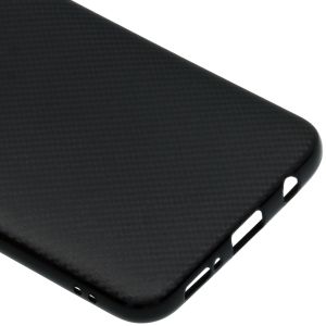 Carbon Softcase Backcover Samsung Galaxy A50 / A30s - Zwart