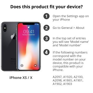 iMoshion Frosted Backcover iPhone X / Xs - Zwart