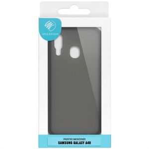 iMoshion Frosted Backcover Samsung Galaxy A40 - Zwart