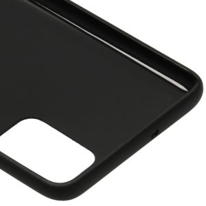Carbon Softcase Backcover Samsung Galaxy A51 - Zwart